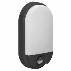 Crna zidna lampa sa senzorom pokreta IP65 15W 4000K