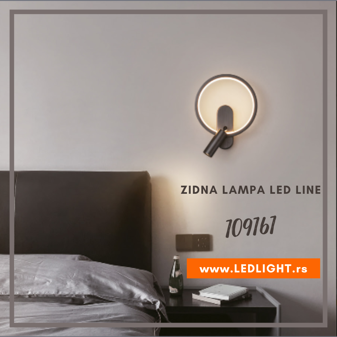 Zidna lampa LED Line 109161 crna 2