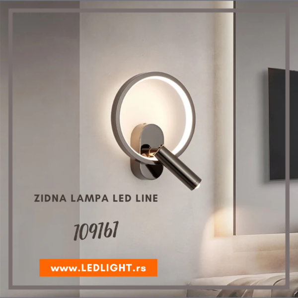 Zidna lampa LED Line 109161 crna