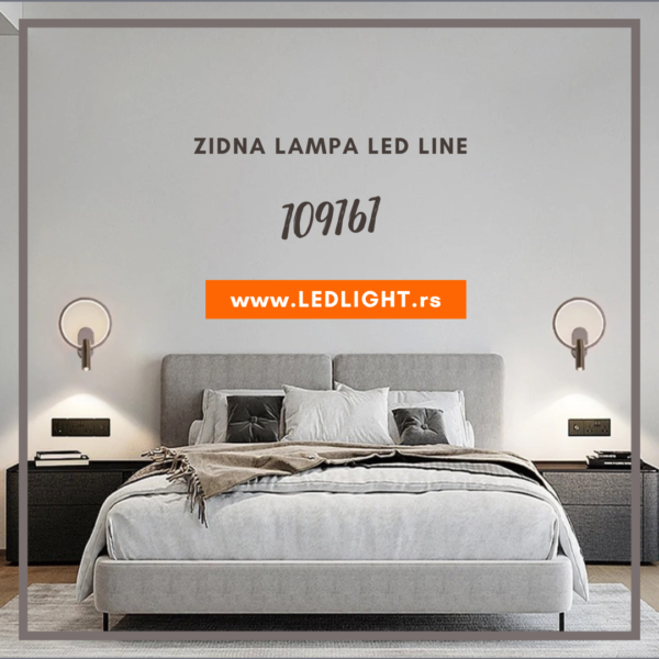 Zidna lampa LED Line 109161 crna 1